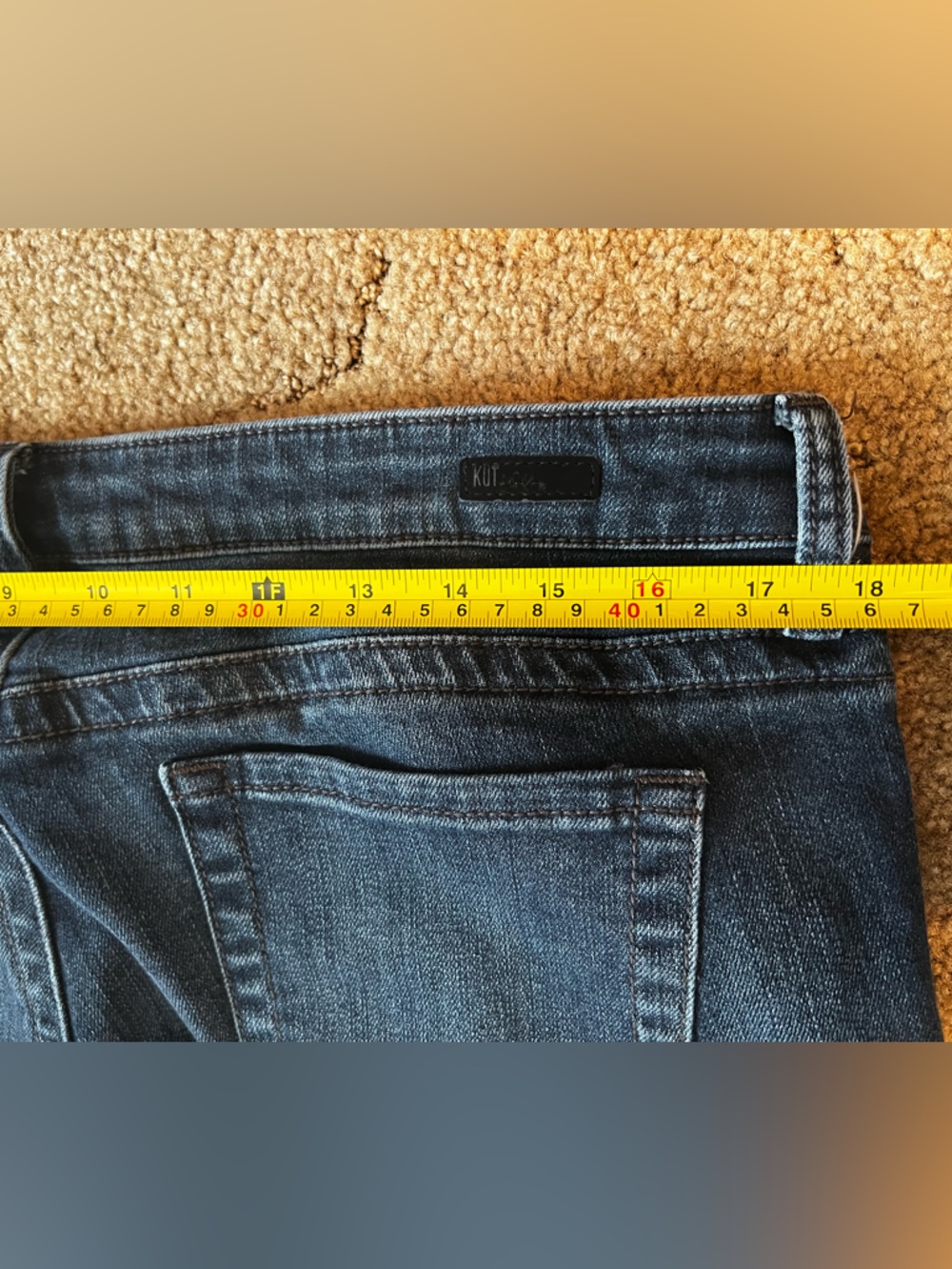 Kut from the Kloth Dark Blue Straight Leg Jeans - Picture 8 of 8